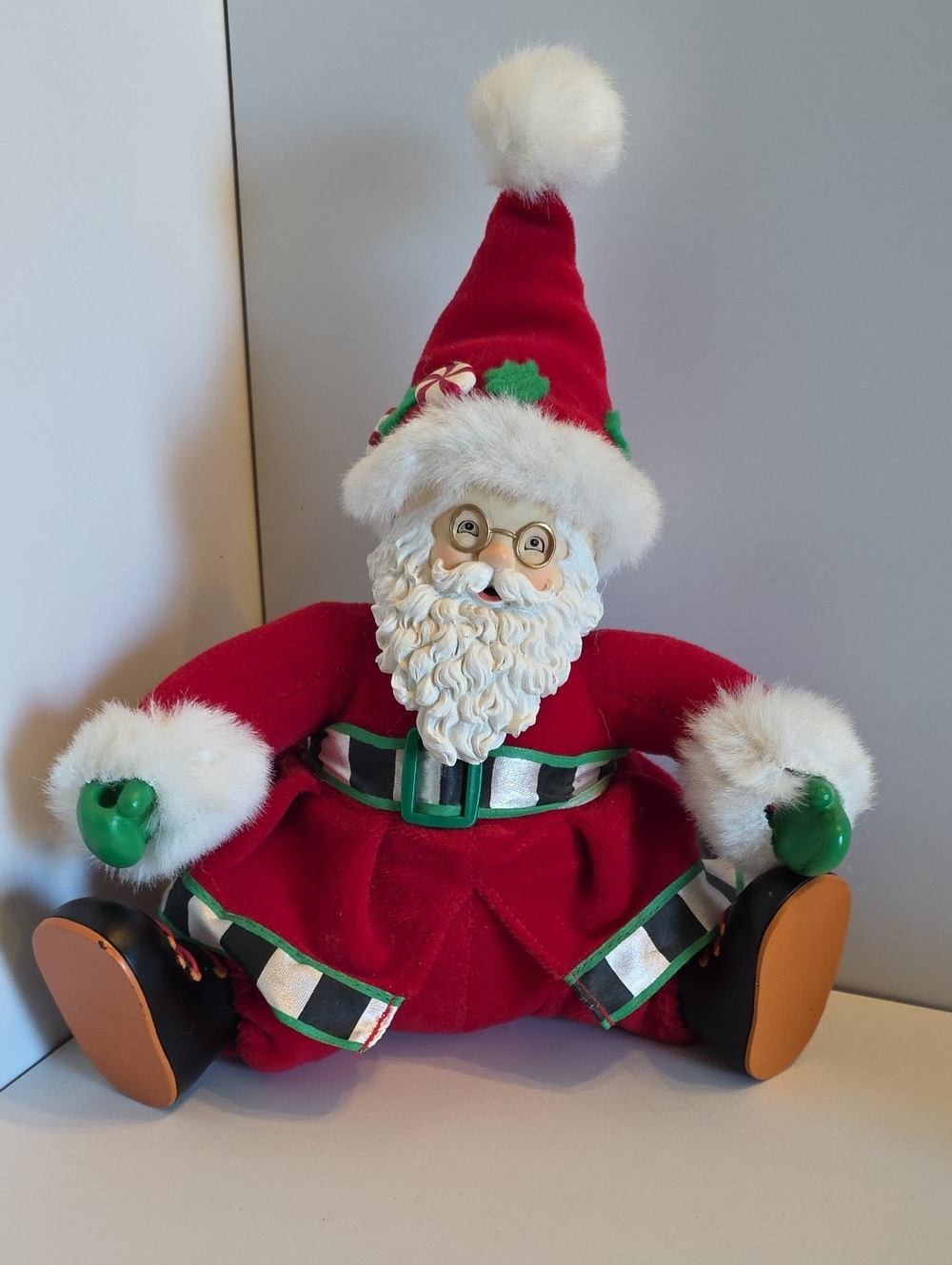 Vintage Kurt Adler Santa Claus Hand-Crafted Collectible Christmas Doll -Meiss